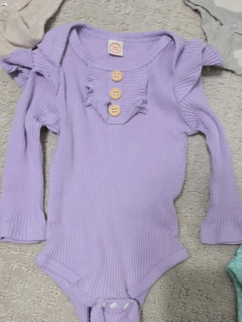 Mixed Pack of Girls' One-Piece Bodysuits- (0-3 Months)